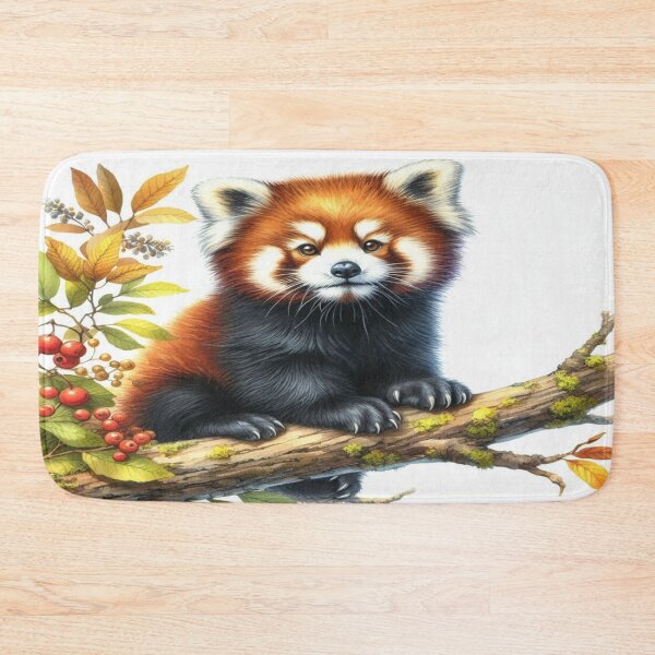 Item preview, Red Panda Forest Magic Art with Soft Autumn Vibes and Gentle Nature Energy designed and sold by FotoworldEdel.