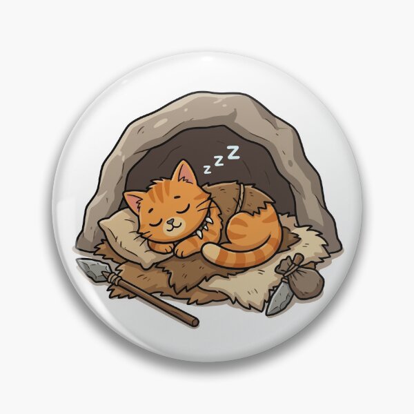 Item preview, Prehistoric Orange Cat Sleeping designed and sold by VisioraCreative.