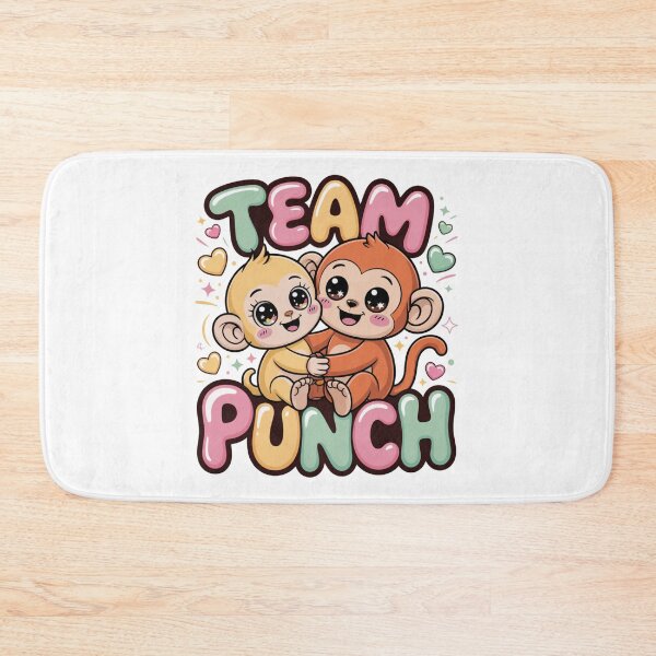 Item preview, Team Punch – Two Kawaii Baby Monkeys Hugging Pastel Rainbow Graphic Tee | Best Friends Monkey Shirt designed and sold by DarylWelsh2024.