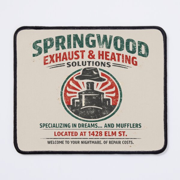 Item preview, Springwood Exhaust and Heating Solutions business card designed and sold by agearb.