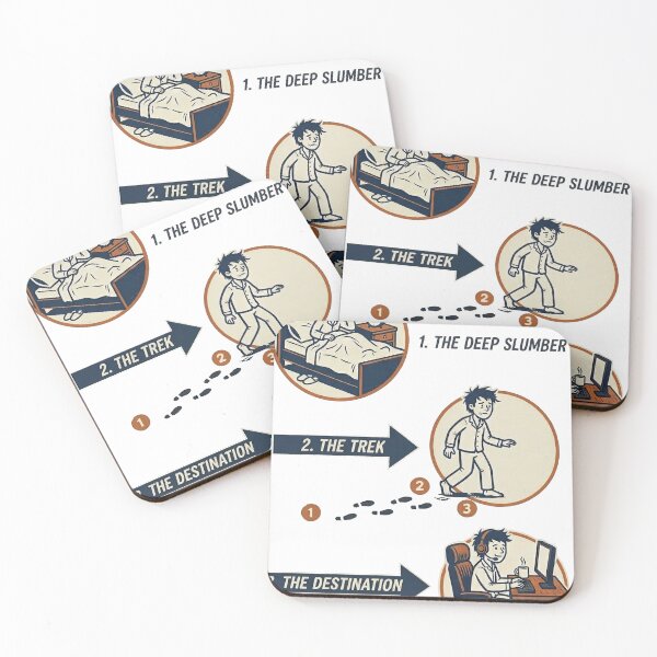 Item preview, Work From Home Life World's Shortest Journey designed and sold by ArtsyWishesShop.
