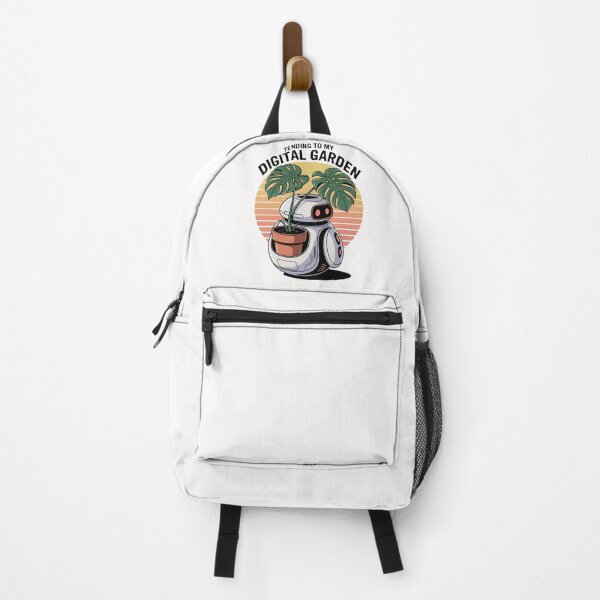 Item preview, Tending to my digital garden - Cute Solarpunk Robot Gardener designed and sold by Design_Your_Day.