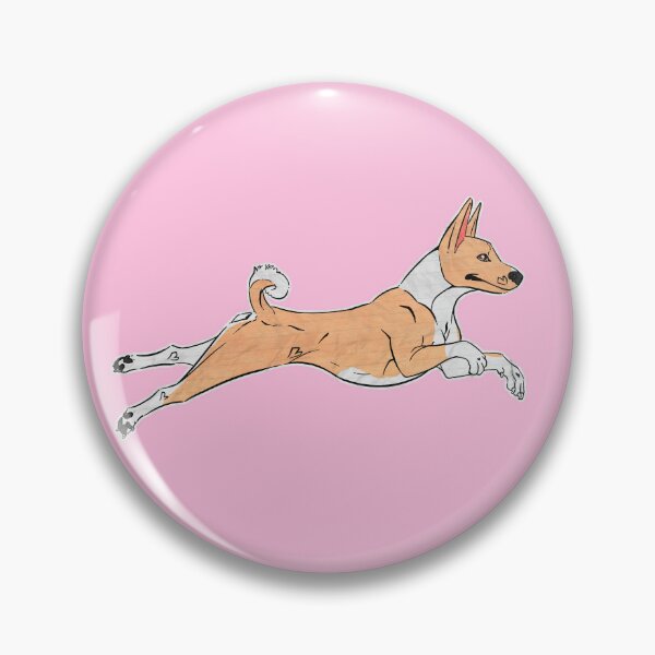Item preview, Red and White Basenji designed and sold by Sparklepupfaeri.