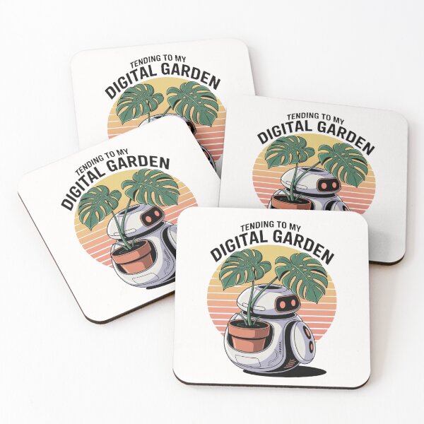 Item preview, Tending to my digital garden - Cute Solarpunk Robot Gardener designed and sold by Design_Your_Day.
