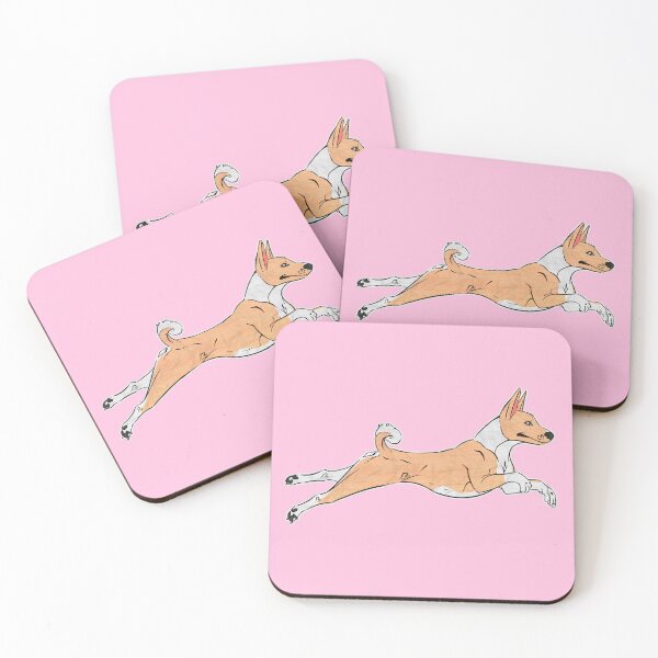Item preview, Red and White Basenji designed and sold by Sparklepupfaeri.