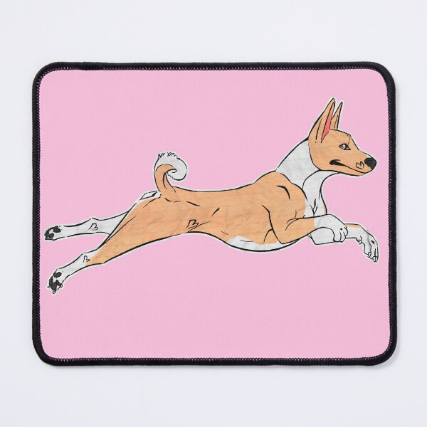 Item preview, Red and White Basenji designed and sold by Sparklepupfaeri.