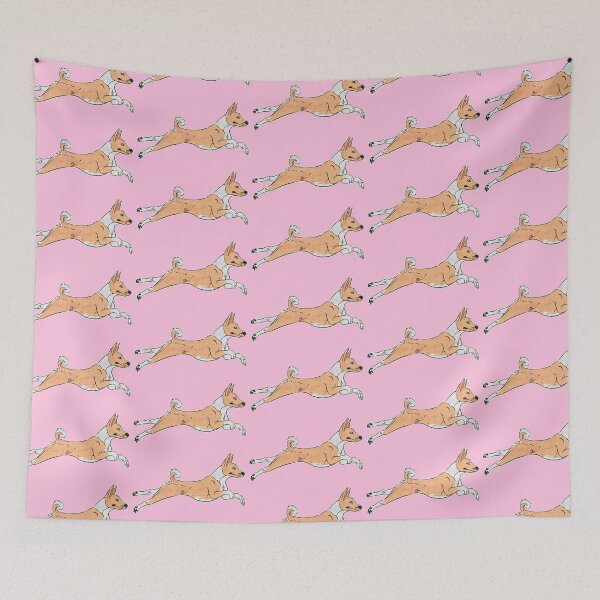 Item preview, Red and White Basenji designed and sold by Sparklepupfaeri.