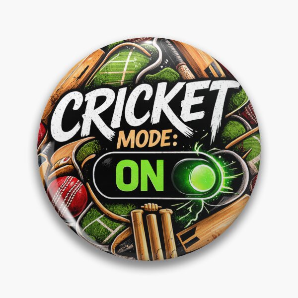 Item preview, My Brain Runs On Cricket Mode – Funny Cricket Lover T-Shirt | Reboot After Match Cricket Fan Design designed and sold by warlistop.