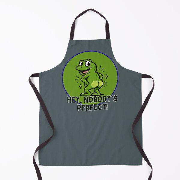 Item preview, Funny Green Frog Nobody’s Perfect Cartoon designed and sold by Szpaku desart .