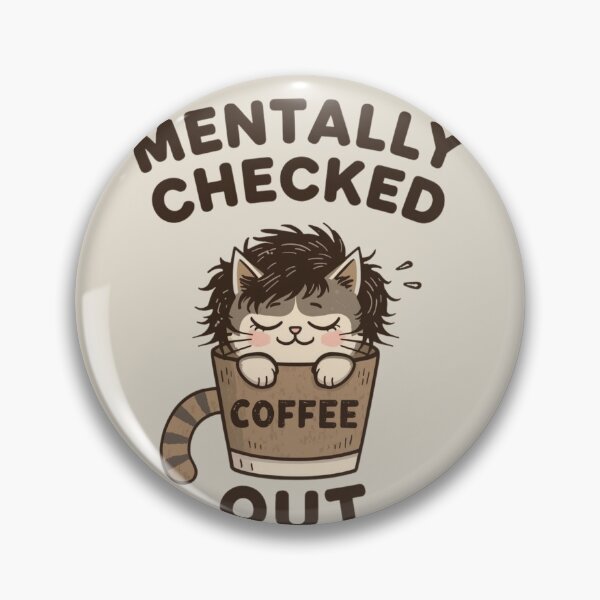 Item preview, Cozy Coffee Cat - Mentally Checked Out designed and sold by RizziesDesign.