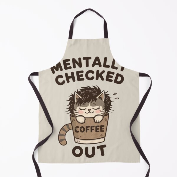 Item preview, Cozy Coffee Cat - Mentally Checked Out designed and sold by RizziesDesign.