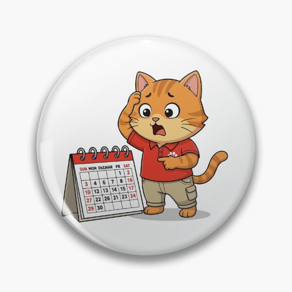 Item preview, Orange Cat Confused by Office Schedule designed and sold by VisioraCreative.