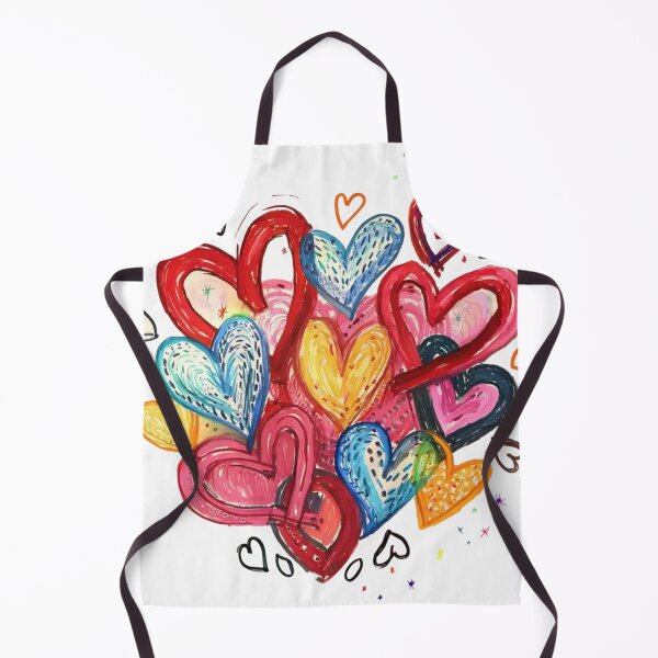 Item preview, Whimsical Multicolored Hearts Doodle Illustration designed and sold by Tisunigo.