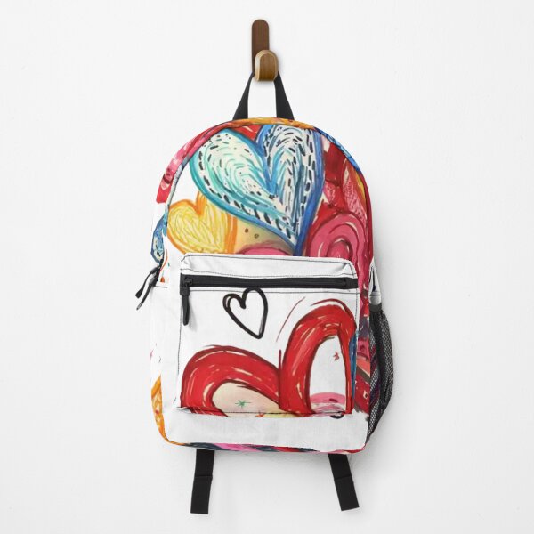 Item preview, Whimsical Multicolored Hearts Doodle Illustration designed and sold by Tisunigo.