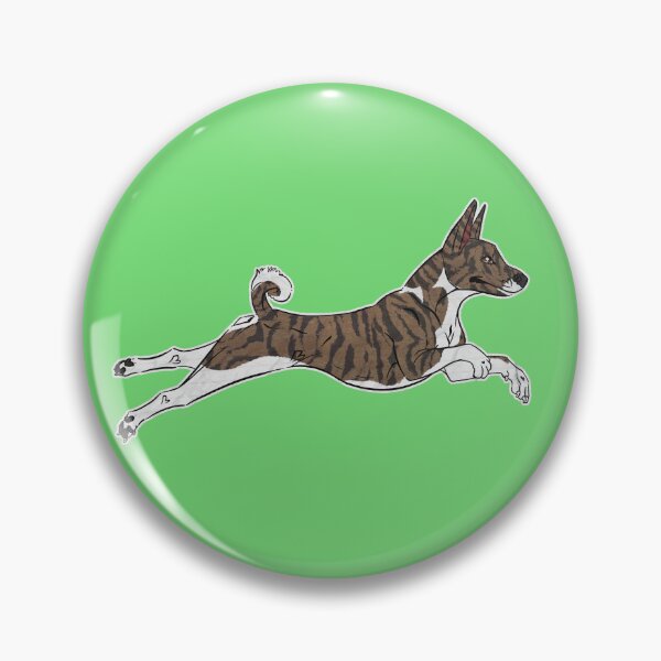 Item preview, Brindle and White Basenji designed and sold by Sparklepupfaeri.