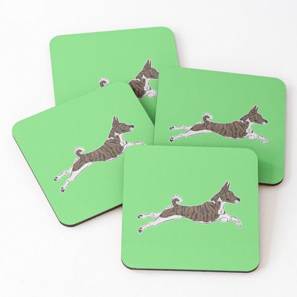 Item preview, Brindle and White Basenji designed and sold by Sparklepupfaeri.