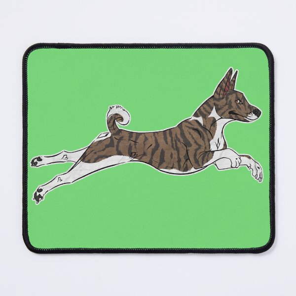 Item preview, Brindle and White Basenji designed and sold by Sparklepupfaeri.