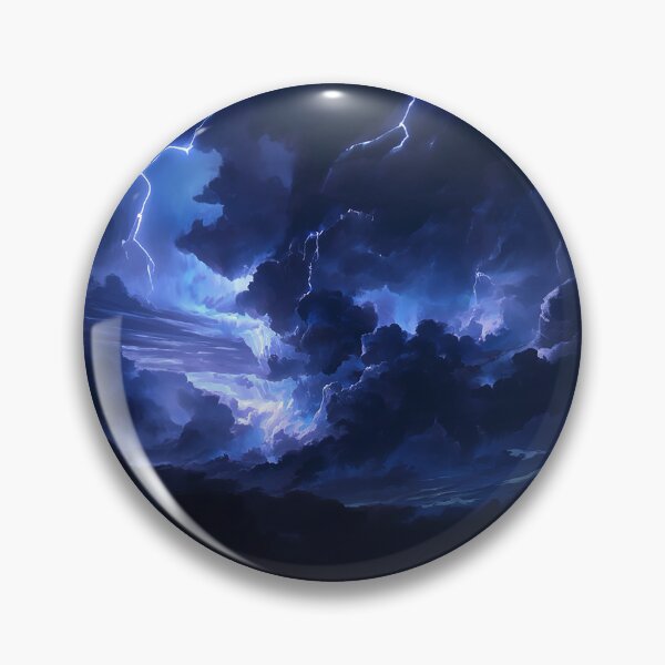 Item preview, Deep Blue Thunderstorm Sky With Lightning designed and sold by Christian Weiss.