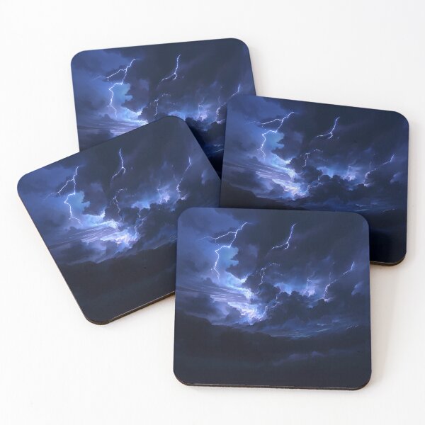 Item preview, Deep Blue Thunderstorm Sky With Lightning designed and sold by Christian Weiss.