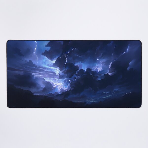 Item preview, Deep Blue Thunderstorm Sky With Lightning designed and sold by Christian Weiss.