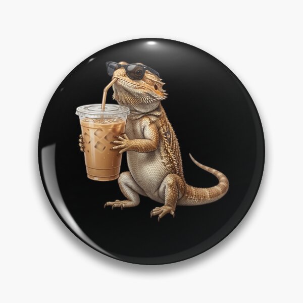 Artikelvorschau, Lustiges Meme: Bartagame trinkt Eiskaffee – Ein Muss für jeden Bartagamen-Liebhaber entworfen und verkauft von TerryConnells.