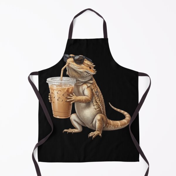 Item preview, Funny Bearded Dragon Drinking Iced Coffee Meme Bearded Dragon Lover designed and sold by TerryConnells.