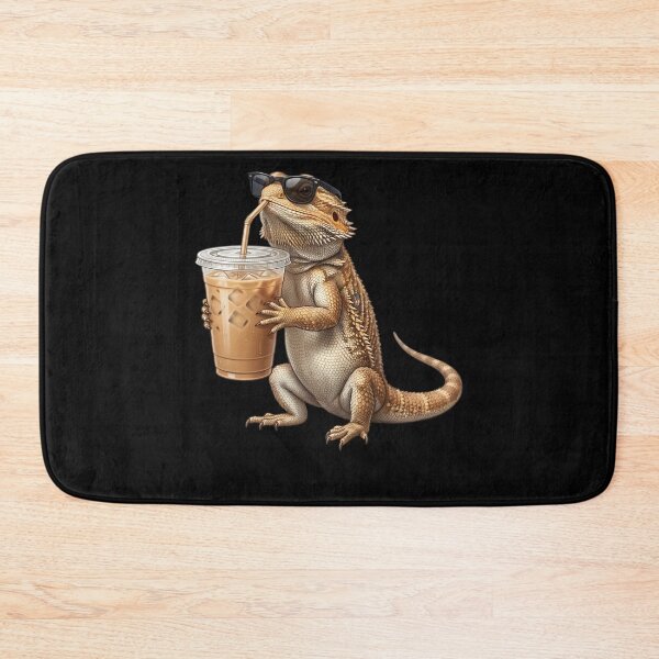 Item preview, Funny Bearded Dragon Drinking Iced Coffee Meme Bearded Dragon Lover designed and sold by TerryConnells.