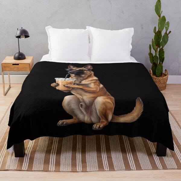 Item preview, Funny Belgian Malinois Drinking Iced Coffee Meme Dog Lover designed and sold by TerryConnells.