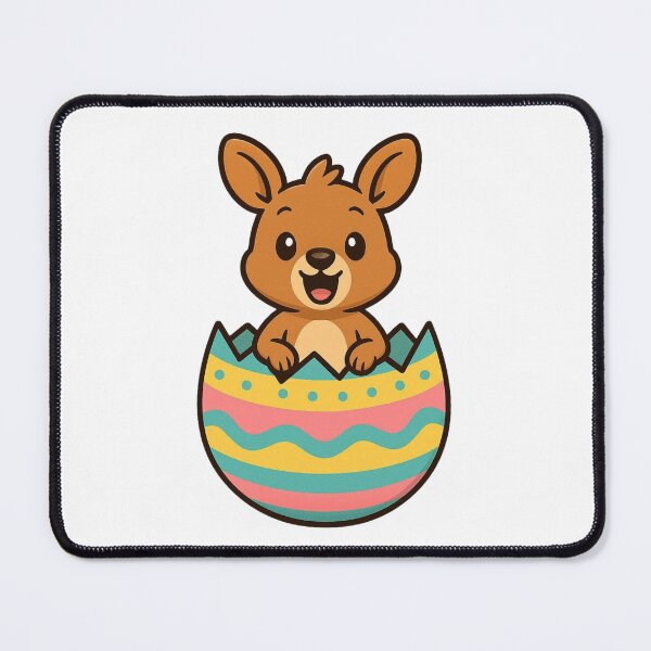 Item preview, Funny Kangaroo Popping Out of Easter Egg – Cute Spring Animal Character designed and sold by Confuzz1ed.