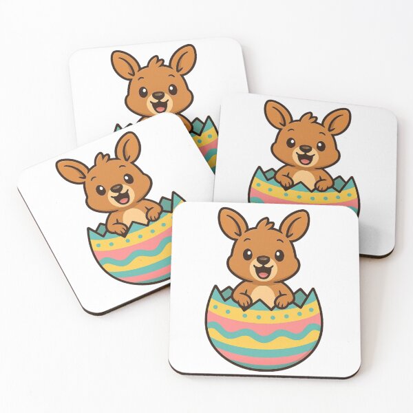 Item preview, Funny Kangaroo Popping Out of Easter Egg – Cute Spring Animal Character designed and sold by Confuzz1ed.