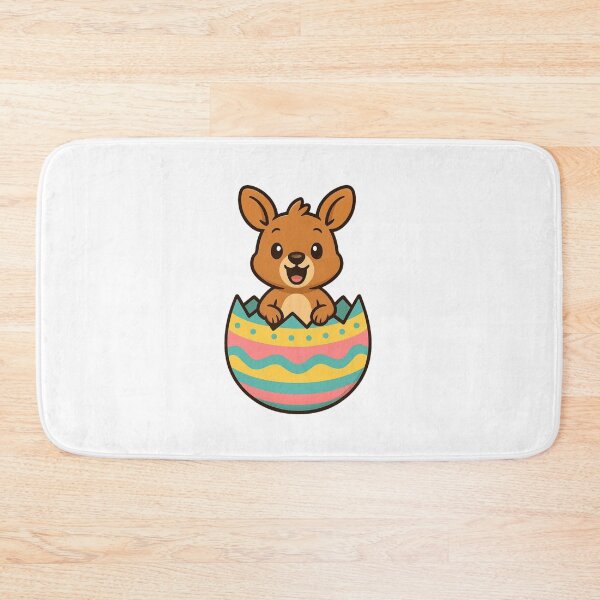 Item preview, Funny Kangaroo Popping Out of Easter Egg – Cute Spring Animal Character designed and sold by Confuzz1ed.
