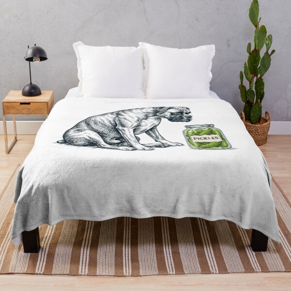 Artikelvorschau, Vintage Boxer Dog Pickles Meme Dog Lover entworfen und verkauft von DoodleTortle.