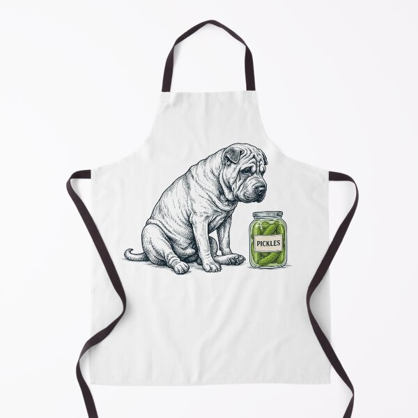 Item preview, Vinatge Chinese Shar-Pei Pickles Meme Dog Lover designed and sold by DoodleTortle.
