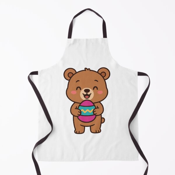 Item preview, Happy Bear Cub Holding Easter Egg – Cute Spring Animal Character designed and sold by Confuzz1ed.