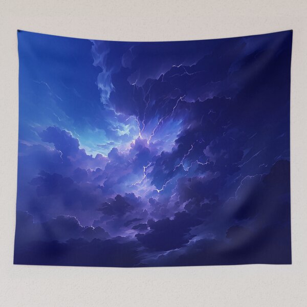 Item preview, Electric Blue Storm Clouds Swirling Above designed and sold by Christian Weiss.