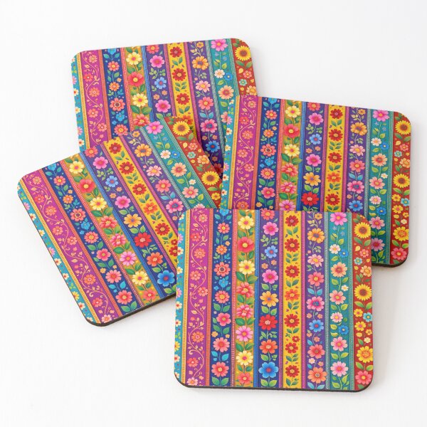 Item preview, Floral stripes full of vibrancy designed and sold by Sigtrix.