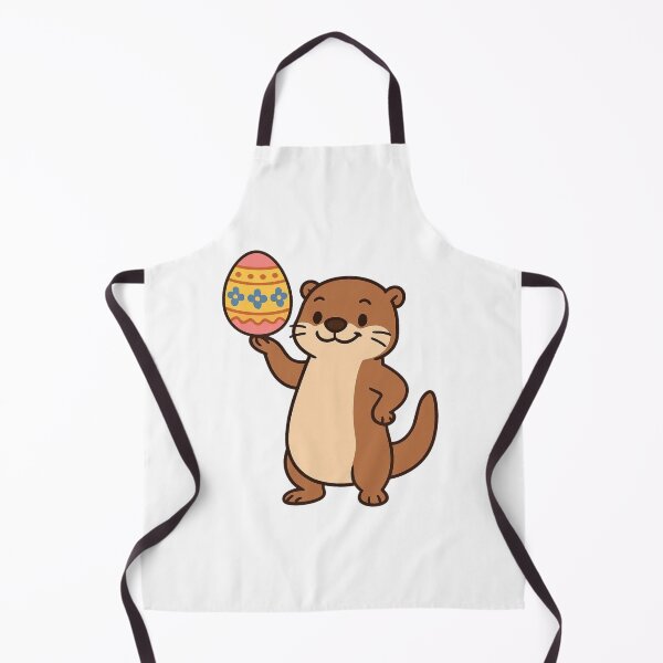 Item preview, Playful Otter Balancing Easter Egg – Cute Spring Animal Character designed and sold by Confuzz1ed.