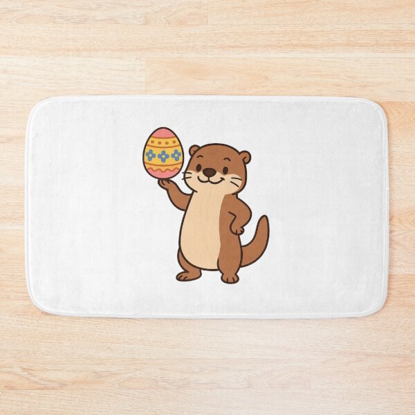 Item preview, Playful Otter Balancing Easter Egg – Cute Spring Animal Character designed and sold by Confuzz1ed.