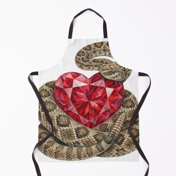 Item preview, cascavel, cobra, serpente, coração, rubi designed and sold by Edu-Mendonca.