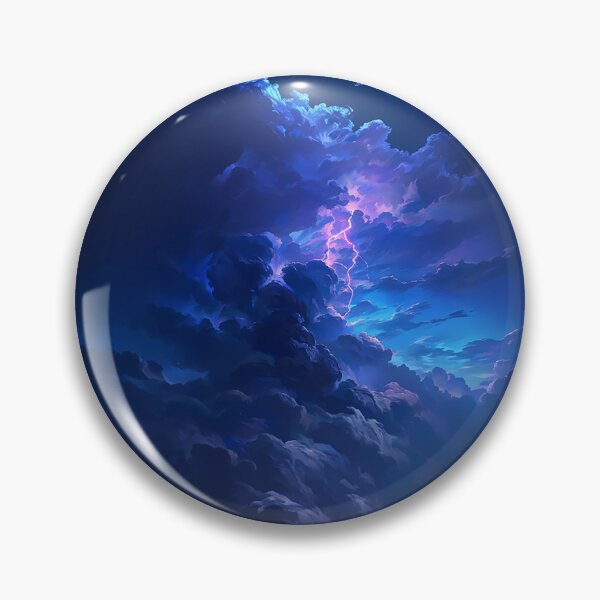 Item preview, Violent Thunderstorm Sky With Flashing Lightning designed and sold by Christian Weiss.