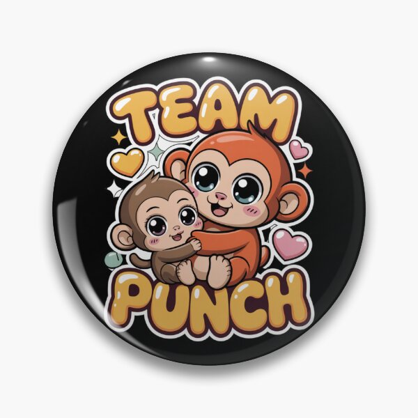 Item preview, Team Punch – Kawaii Monkey Hugging Baby Graphic Tee | Warm Tone Monkey Shirt designed and sold by DarylWelsh2024.