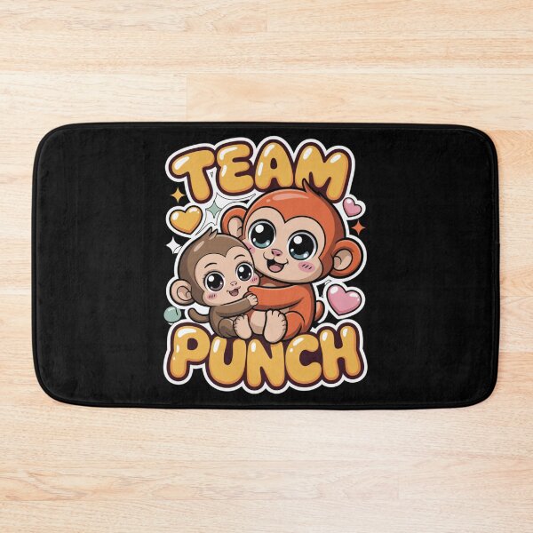 Item preview, Team Punch – Kawaii Monkey Hugging Baby Graphic Tee | Warm Tone Monkey Shirt designed and sold by DarylWelsh2024.