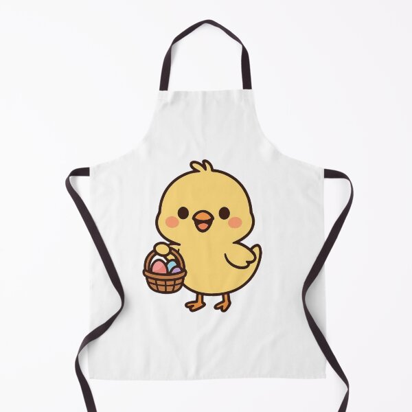 Item preview, Happy Chick Carrying Easter Basket – Cute Spring Animal Character designed and sold by Confuzz1ed.