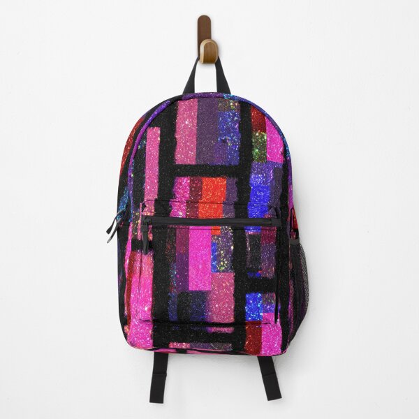 Item preview, Neon Pink Purple Geometric Mosaic designed and sold by bubblegoth.