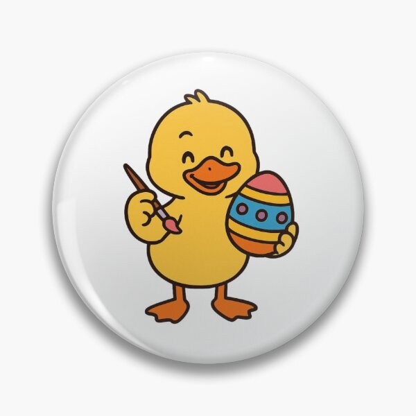 Item preview, Cute Duck Painting Easter Egg – Fun Spring Animal Character designed and sold by Confuzz1ed.