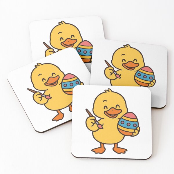 Item preview, Cute Duck Painting Easter Egg – Fun Spring Animal Character designed and sold by Confuzz1ed.