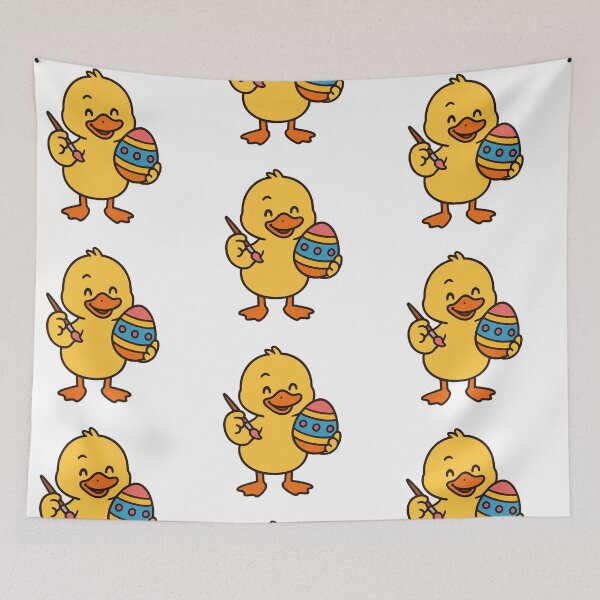 Item preview, Cute Duck Painting Easter Egg – Fun Spring Animal Character designed and sold by Confuzz1ed.