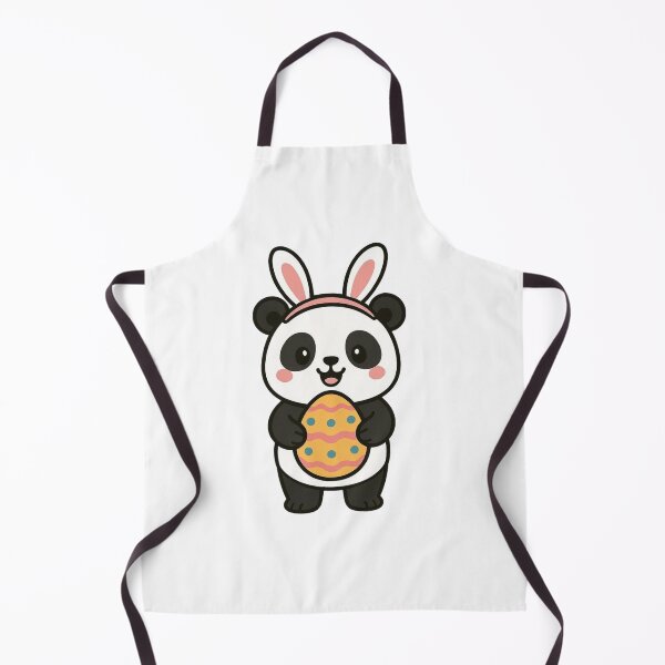 Item preview, Happy Panda Wearing Bunny Ears – Cute Easter Animal Character designed and sold by Confuzz1ed.