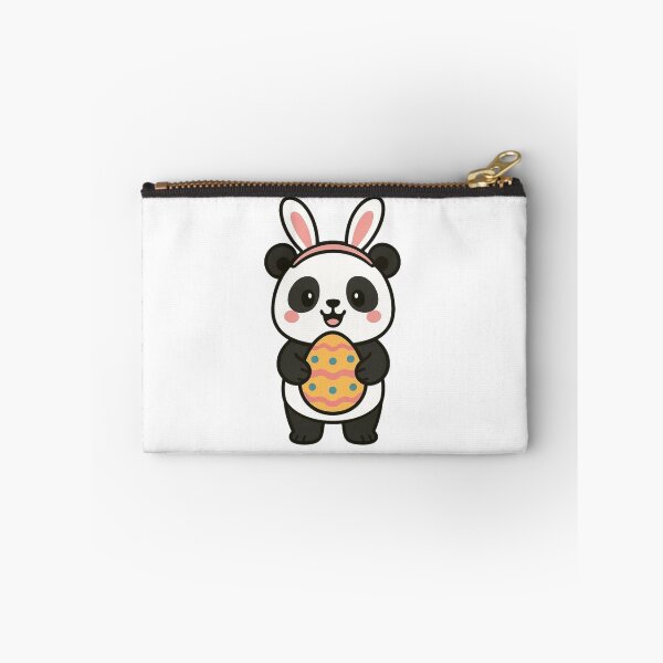 Item preview, Happy Panda Wearing Bunny Ears – Cute Easter Animal Character designed and sold by Confuzz1ed.