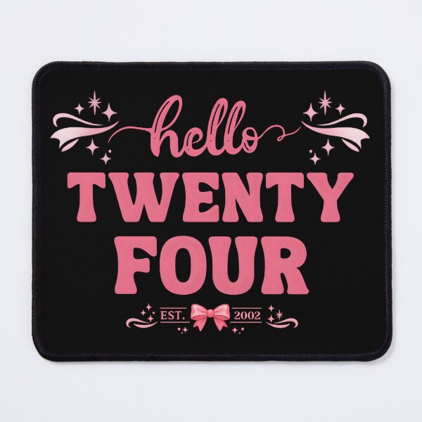 Item preview, Hello 24 Coquette Birthday – Cute Girly 24th Birthday Aesthetic Bow Design designed and sold by Teetreasure2.